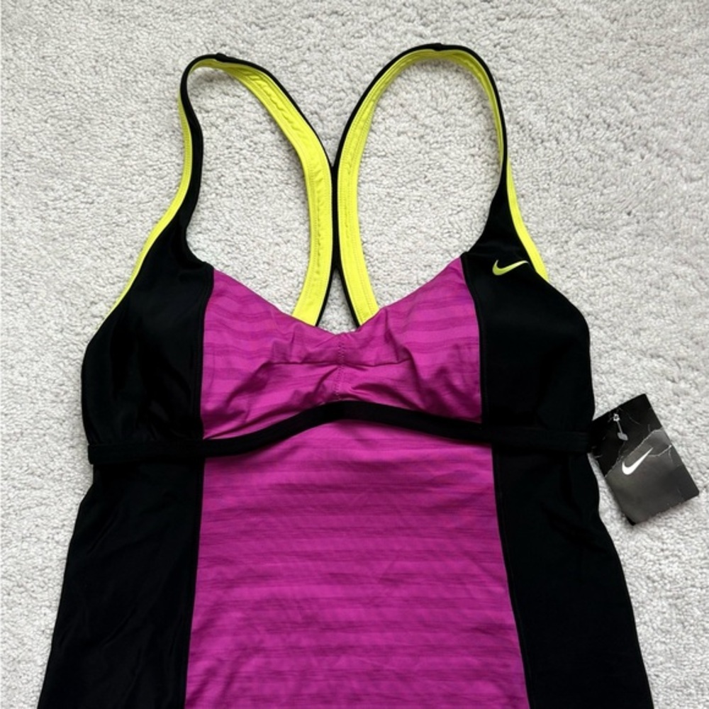 Nike Black and Yellow Athletic Tank